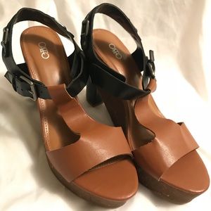 CATO Wedges Brown size 11